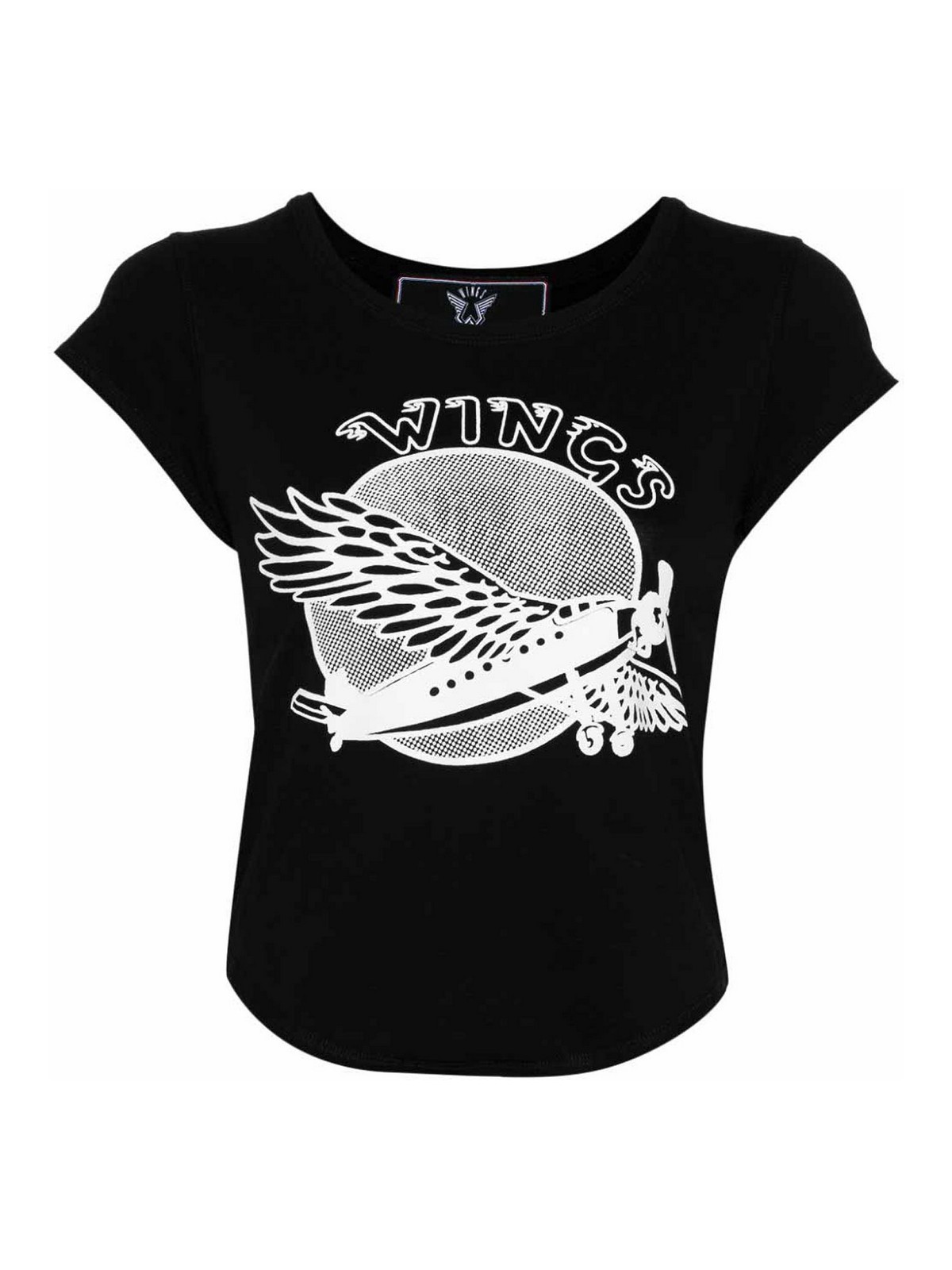 Stella Mccartney Graphic-print Cotton T-shirt In Black