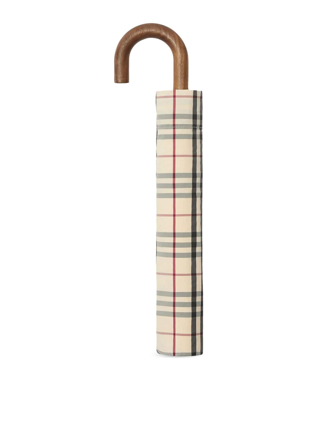 Shop Burberry Paragua - Marrón Topo In Taupe