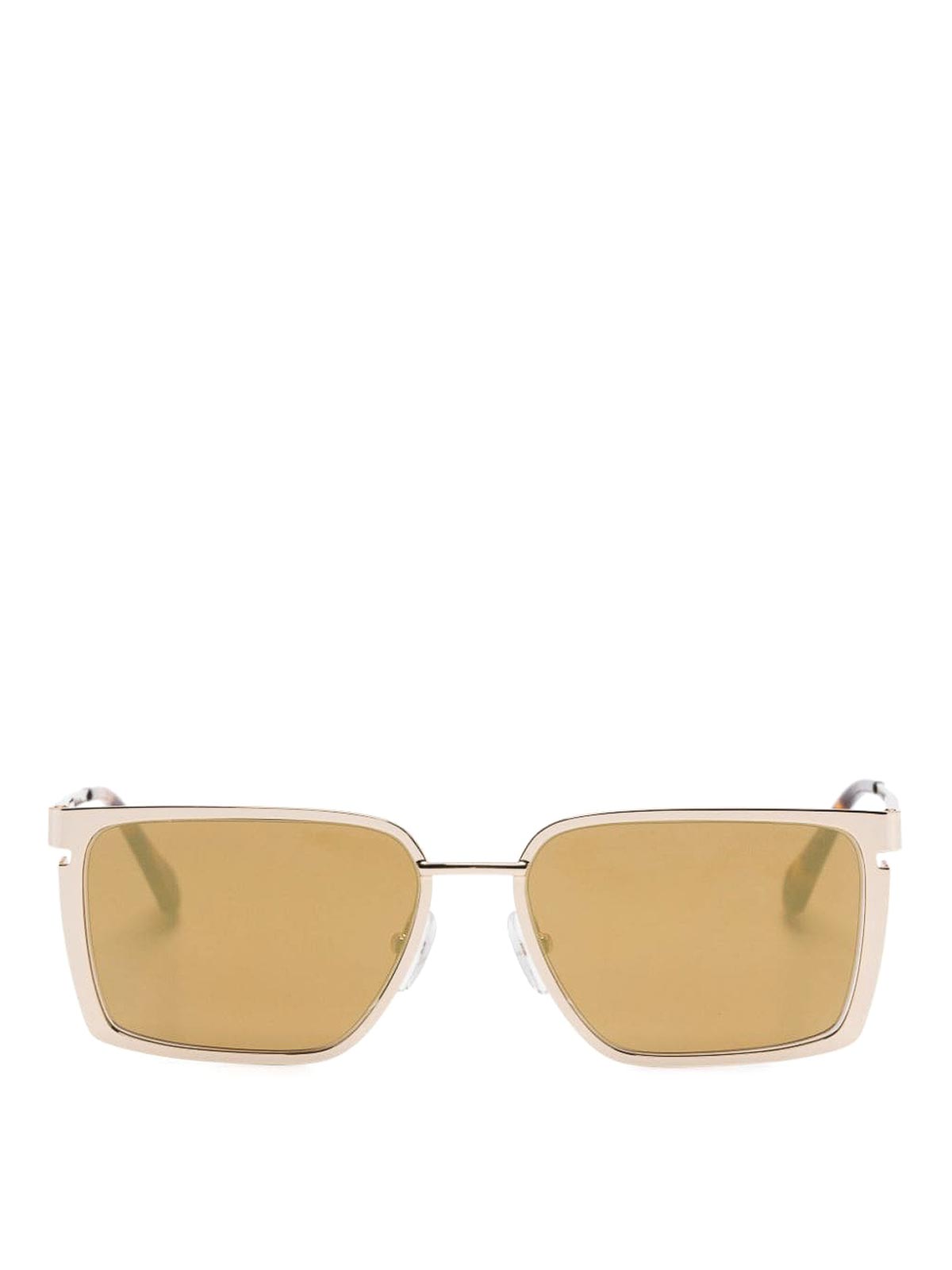 Shop Off-white Gafas De Sol - Yoder In Gold
