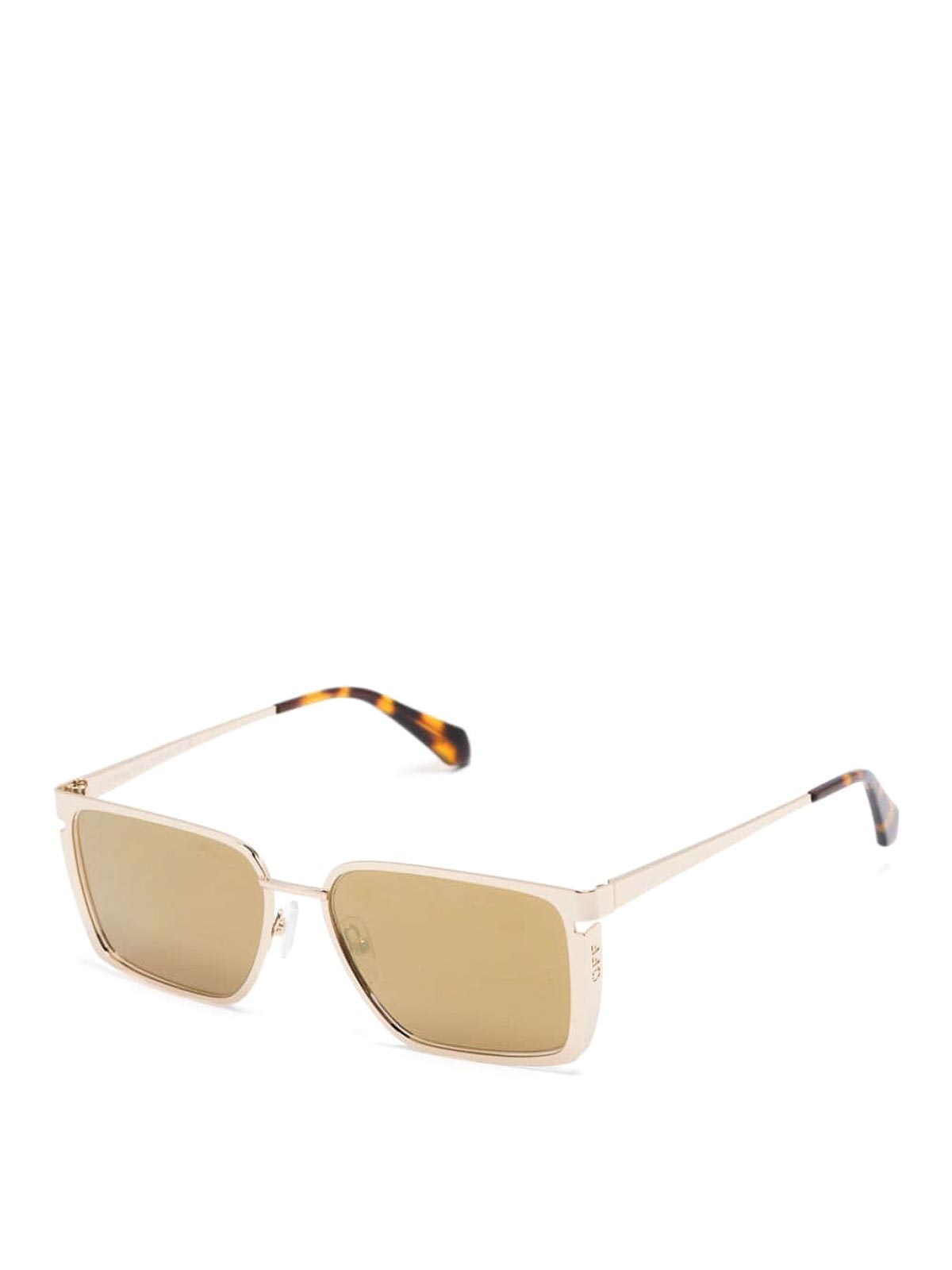 Shop Off-white Gafas De Sol - Yoder In Gold