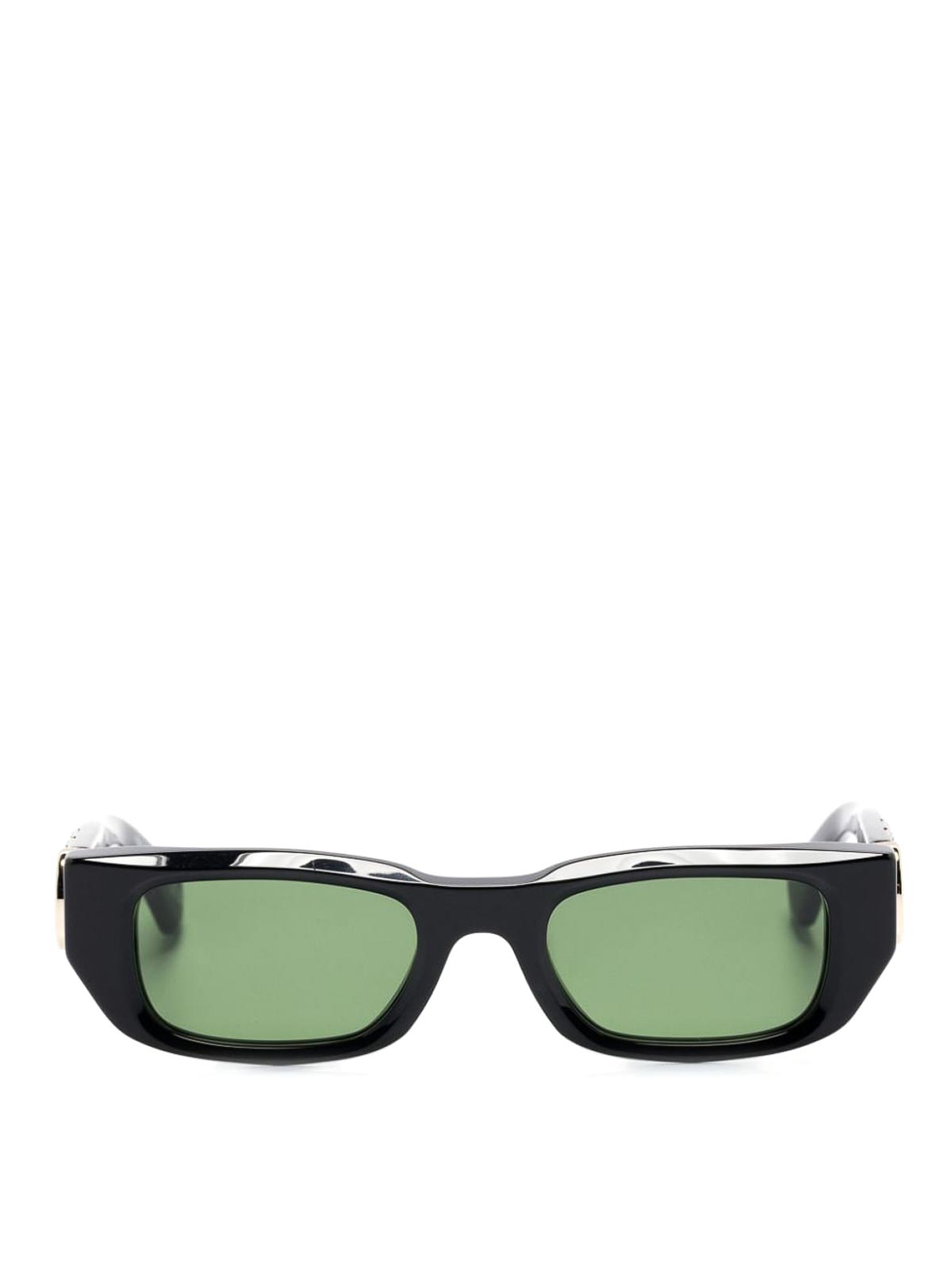 Shop Off-white Fillmore Rectangle-frame Sunglasses In Black