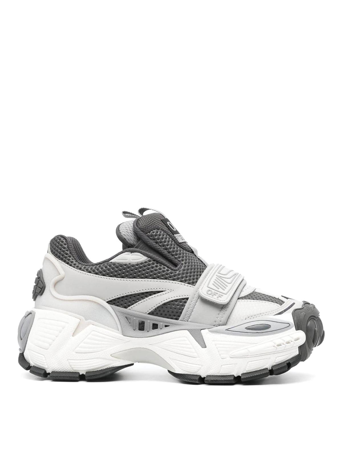 Shop Off-white Glove Panelled Slip-on Sneakers In Grey