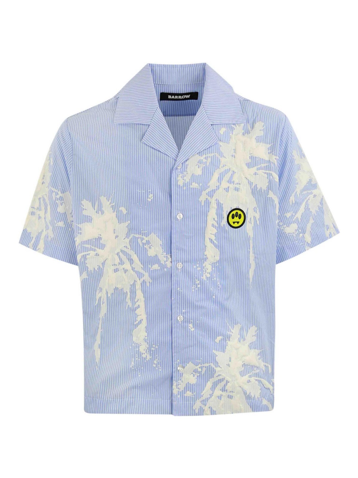 Shop Barrow Cotton Shirt In Light Blue