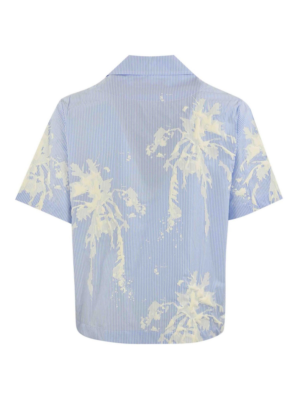 Shop Barrow Cotton Shirt In Light Blue