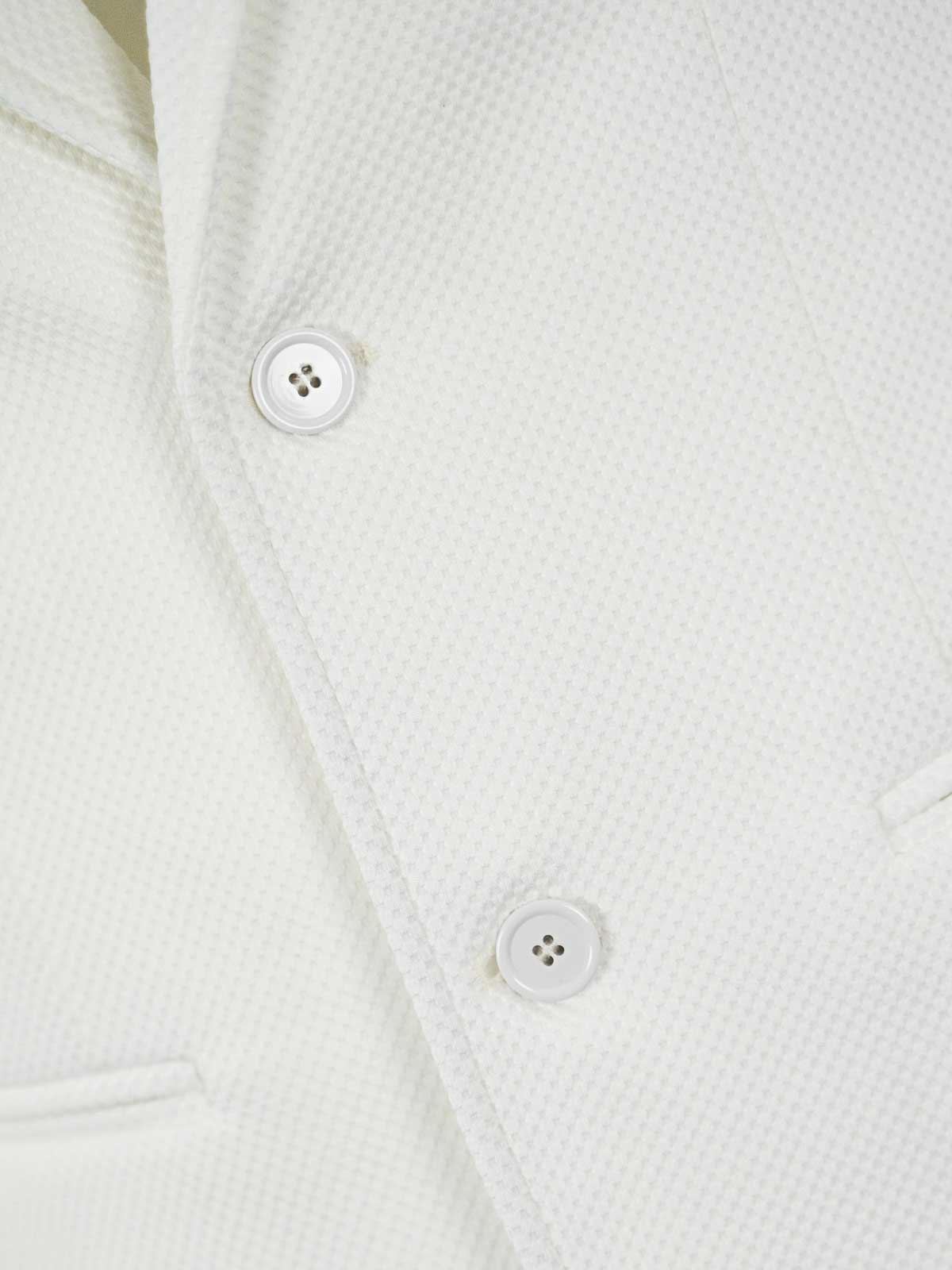 Shop Daniele Alessandrini Honeycomb Jacket In White