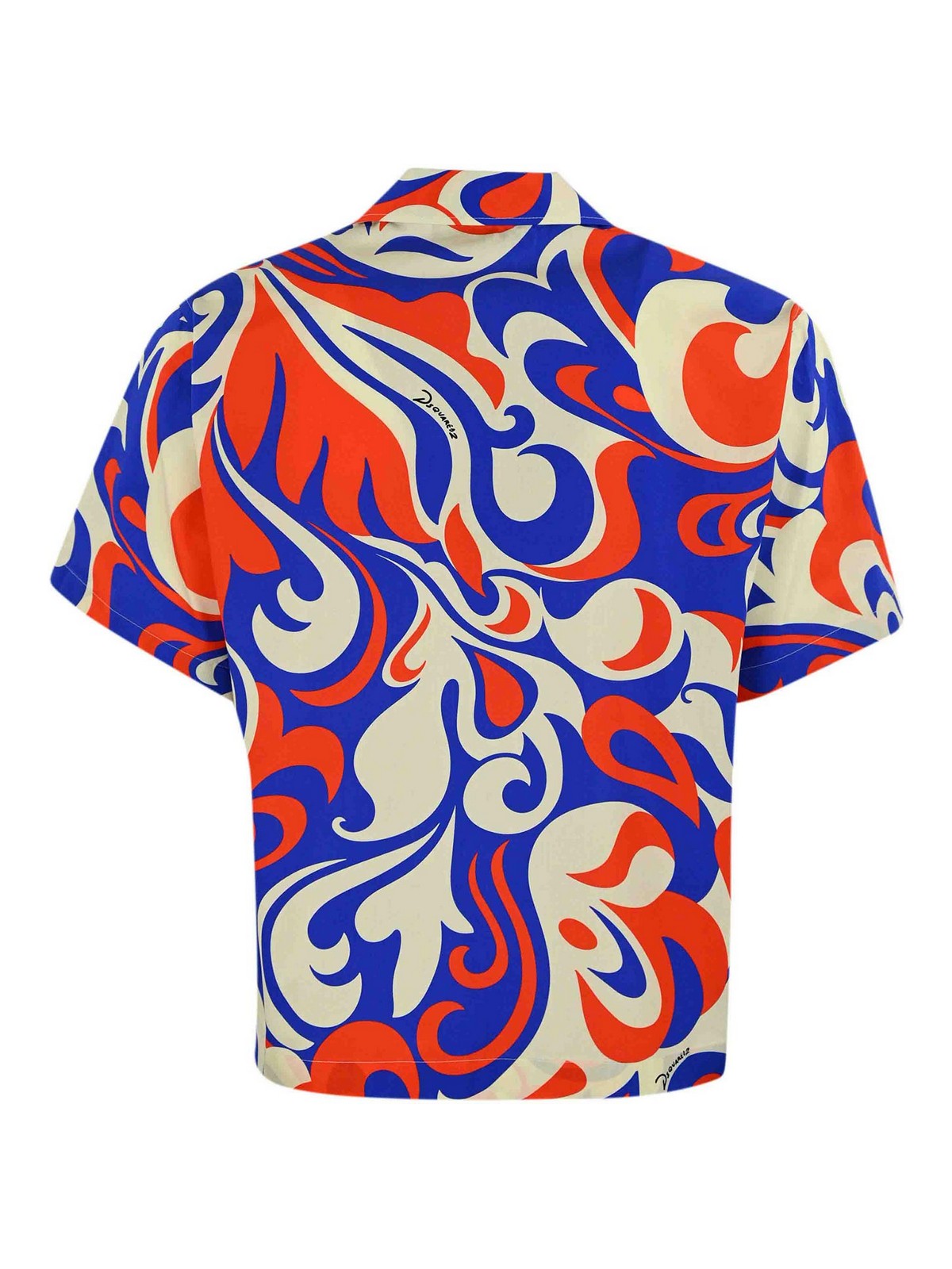 Shop Dsquared2 Poplin Shirt In Multicolour