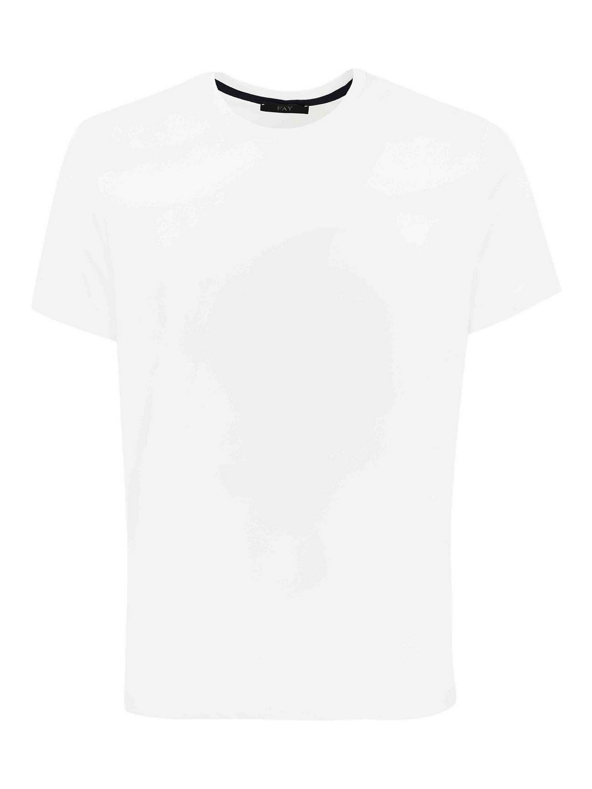 Shop Fay T-shirt With Logo Embroidery In White