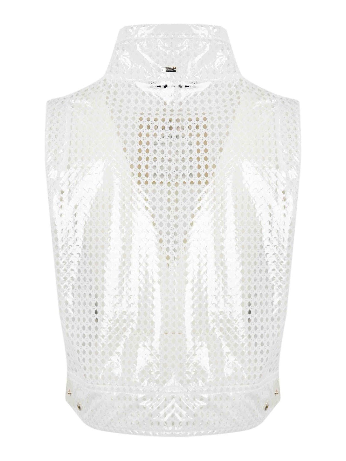 Shop Herno Cotton And Pvc Vest In White