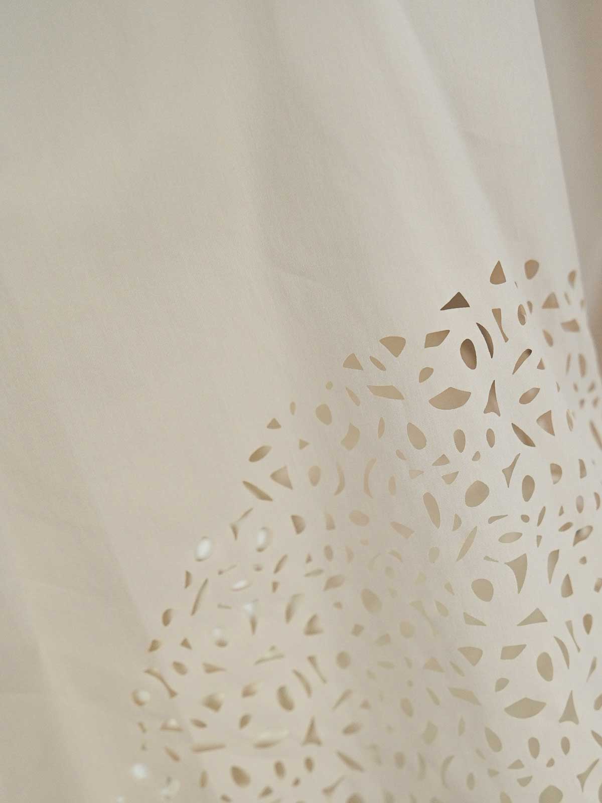 Shop Liviana Conti Blouse With Laser Design In White
