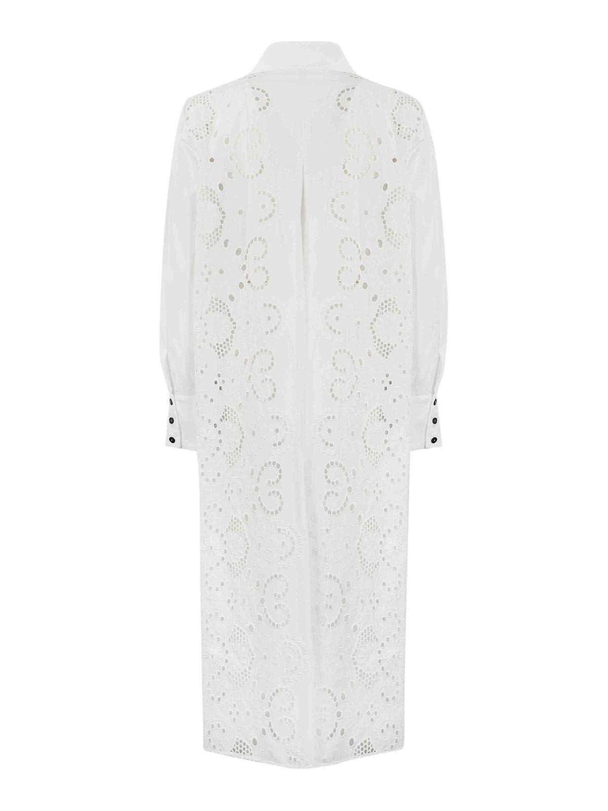 Shop Liviana Conti Sangallo Dress In White