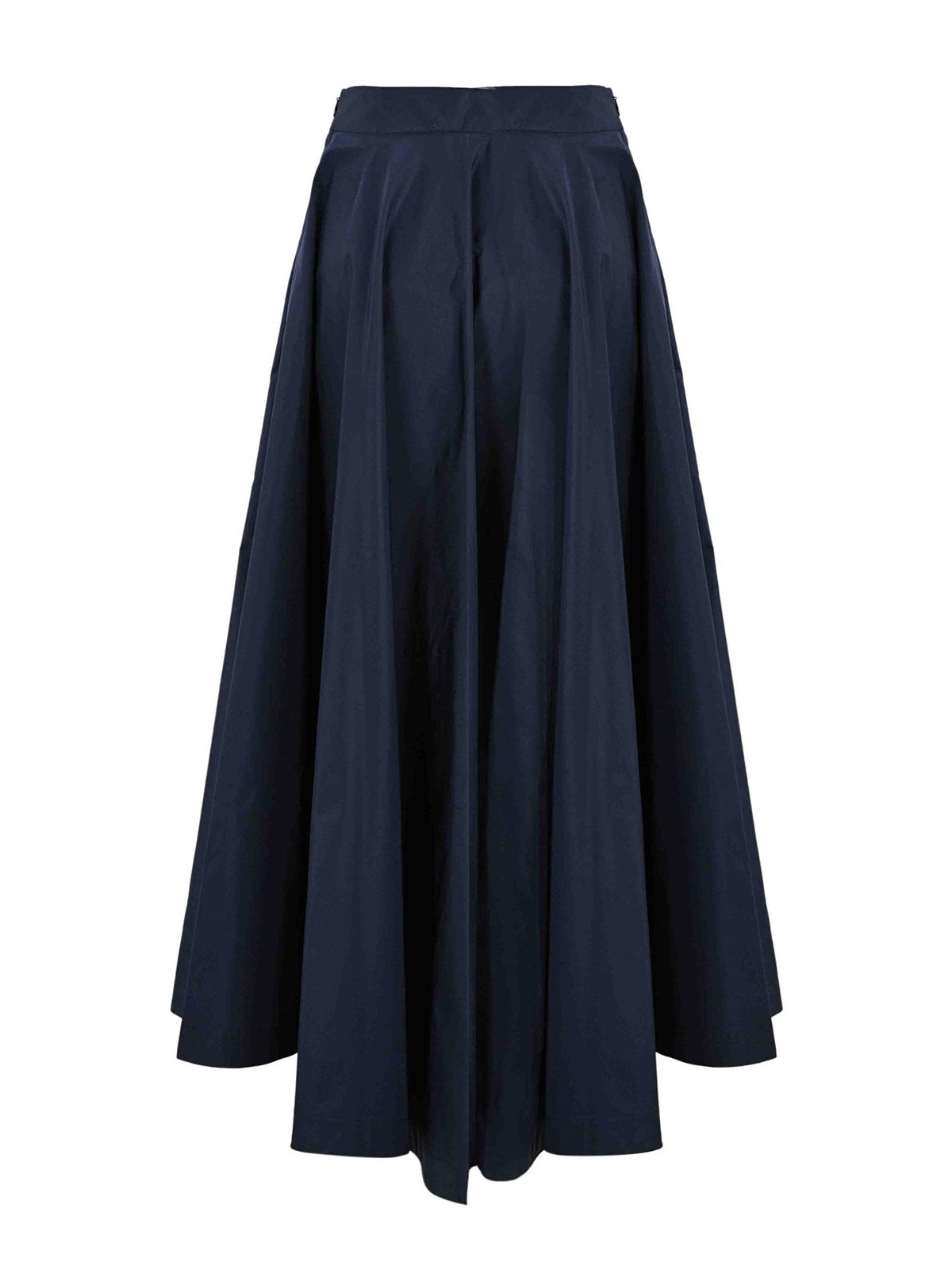 Shop Liviana Conti Taffeta Skirt In Blue