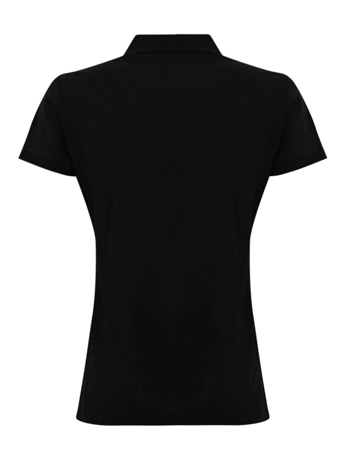 Shop Polo Ralph Lauren Cotton Polo Shirt With Logo In Black