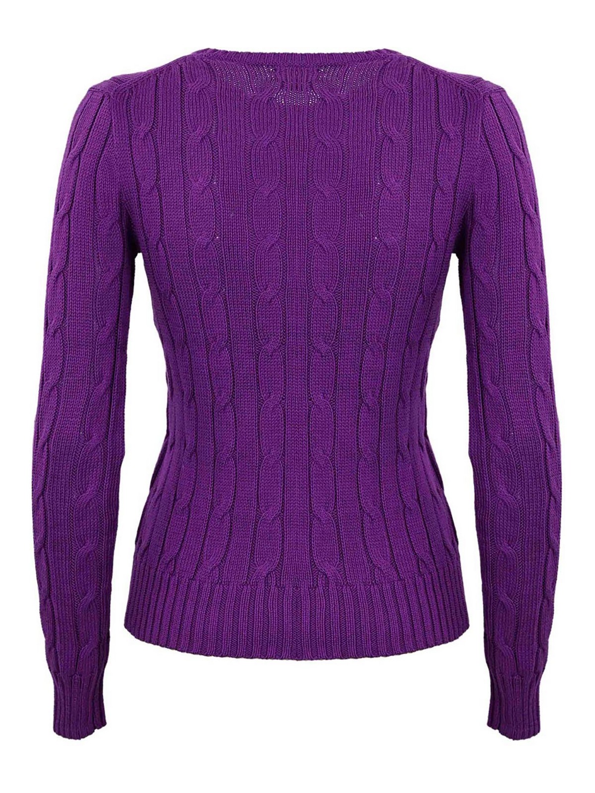 Shop Polo Ralph Lauren Suéter Cuello Redondo - Púrpura In Purple