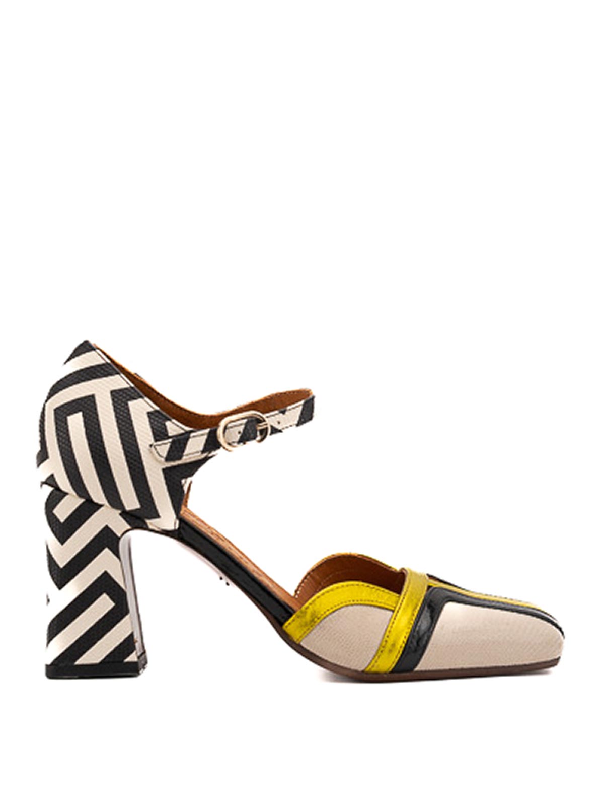 Shop Chie Mihara Olali Leather Pumps In Beige