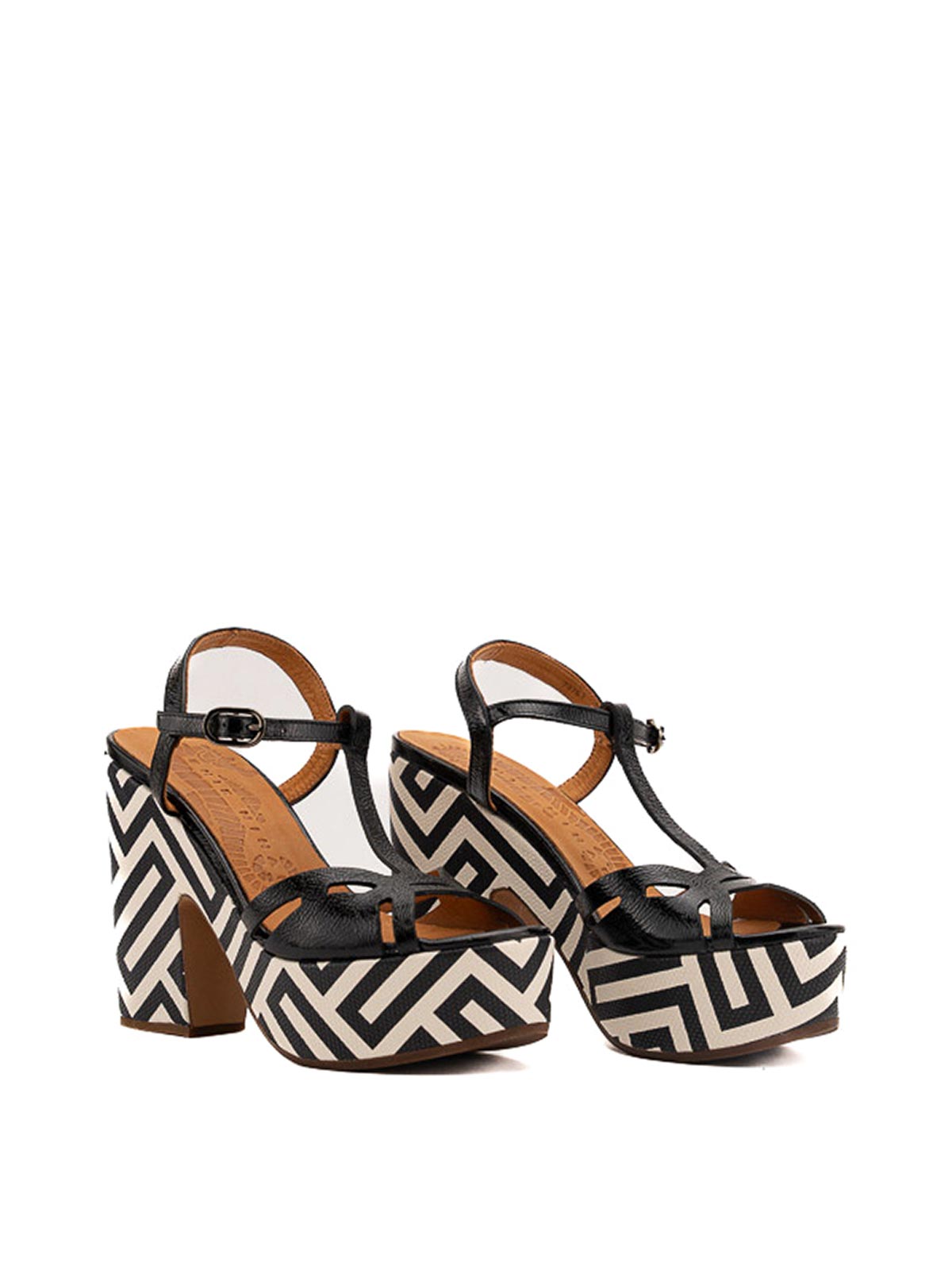 Shop Chie Mihara Jinga Leather Sandals In Black