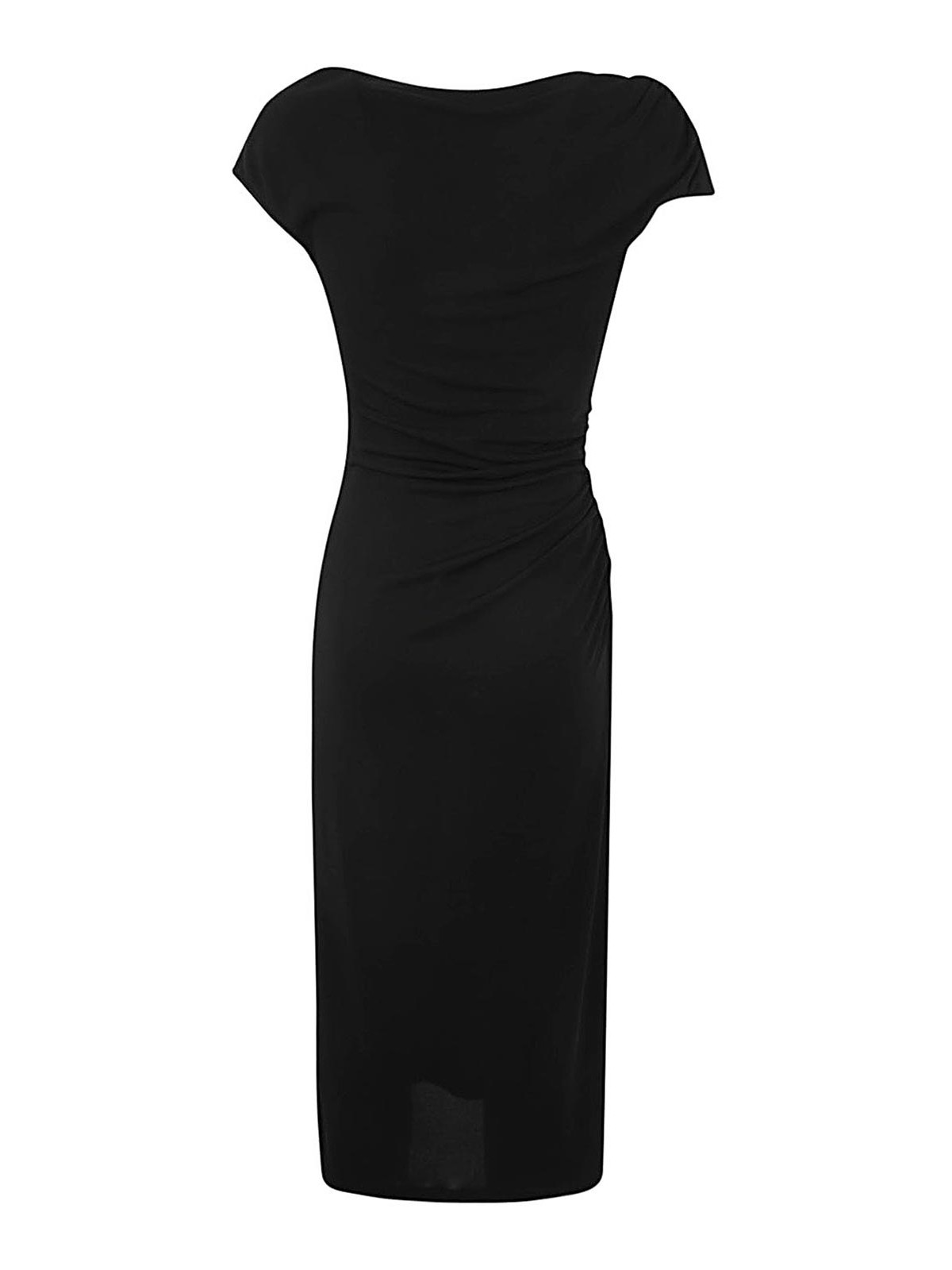 Shop Alberta Ferretti Vestido Midi - Negro In Black
