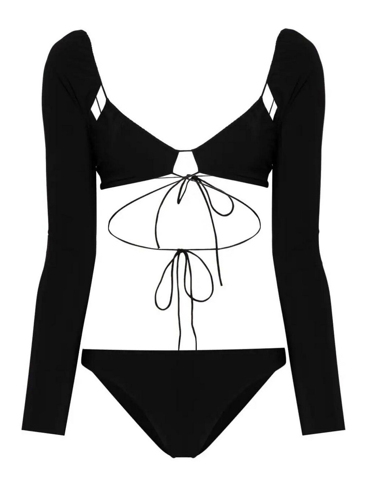 Shop Amazuìn Sue Swimsuit In Black