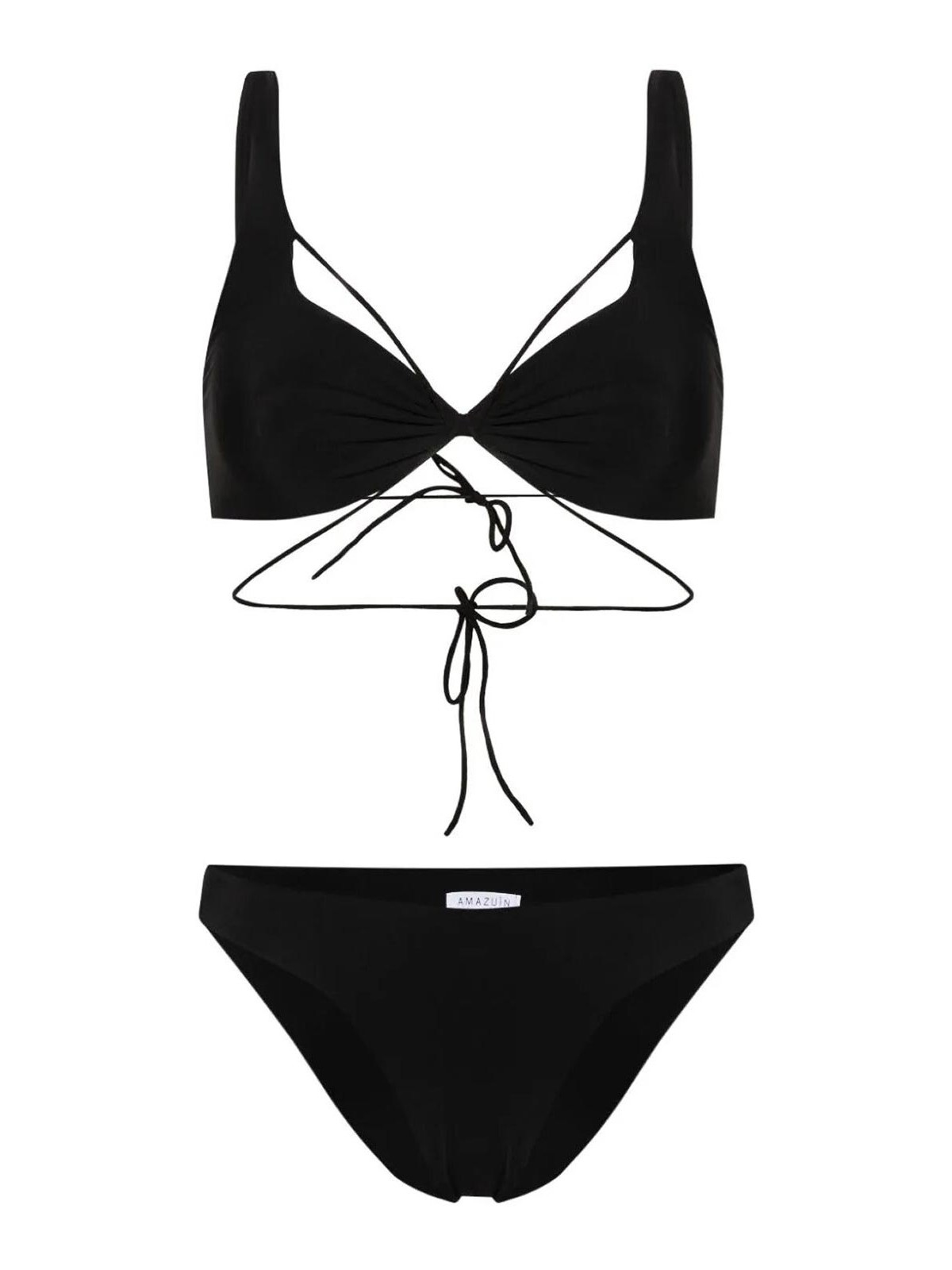 Shop Amazuìn Zelma Swimsuit In Black