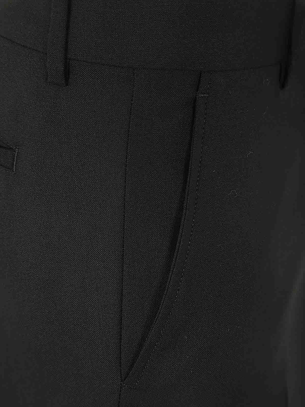 Shop Ami Alexandre Mattiussi Cigarette Trousers In Black
