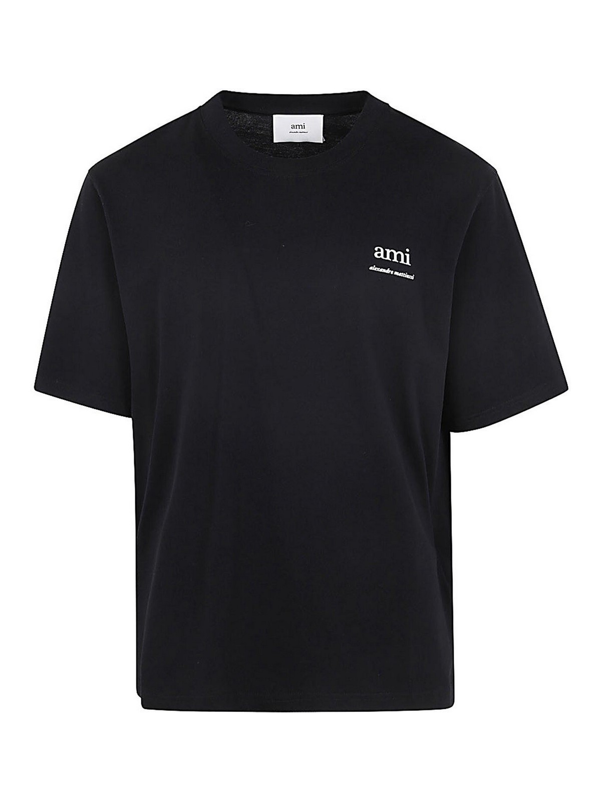 Shop Ami Alexandre Mattiussi Logo T-shirt In Black