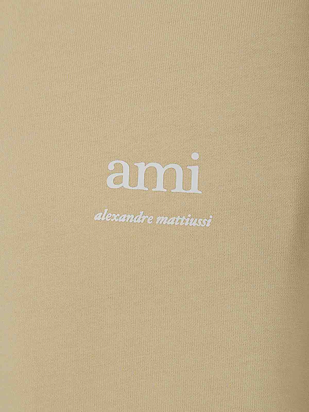 Shop Ami Alexandre Mattiussi Logo T-shirt In White
