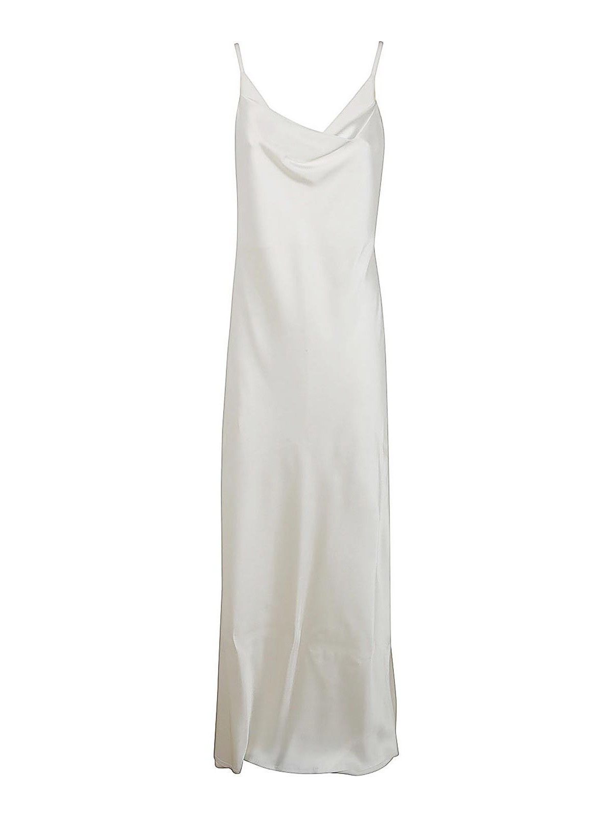 Shop Ann Demeulemeester Nura Long Slip Dress In White