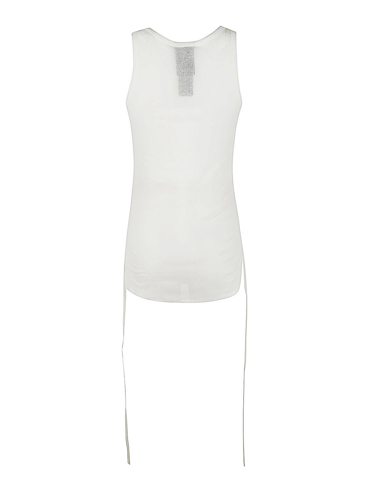 Shop Ann Demeulemeester Mara Wrinkled Cropped Tank Top In White