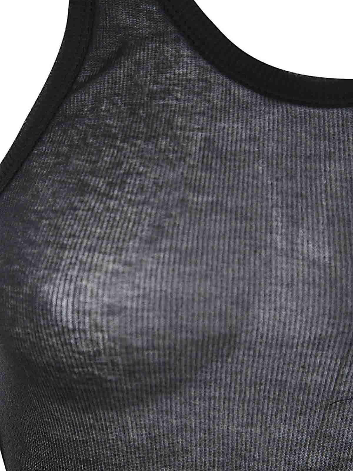 Shop Ann Demeulemeester Mara Wrinkled Cropped Tank Top In Black