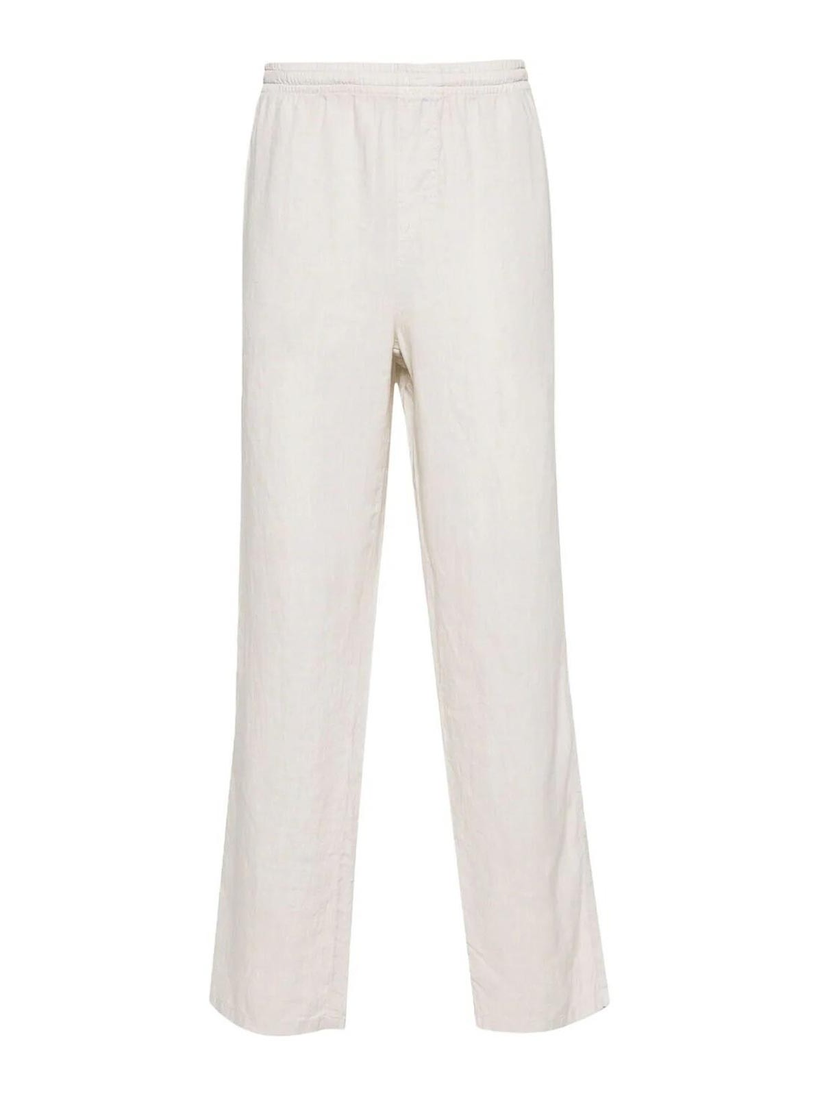Shop Aspesi Ventura Trousers In White