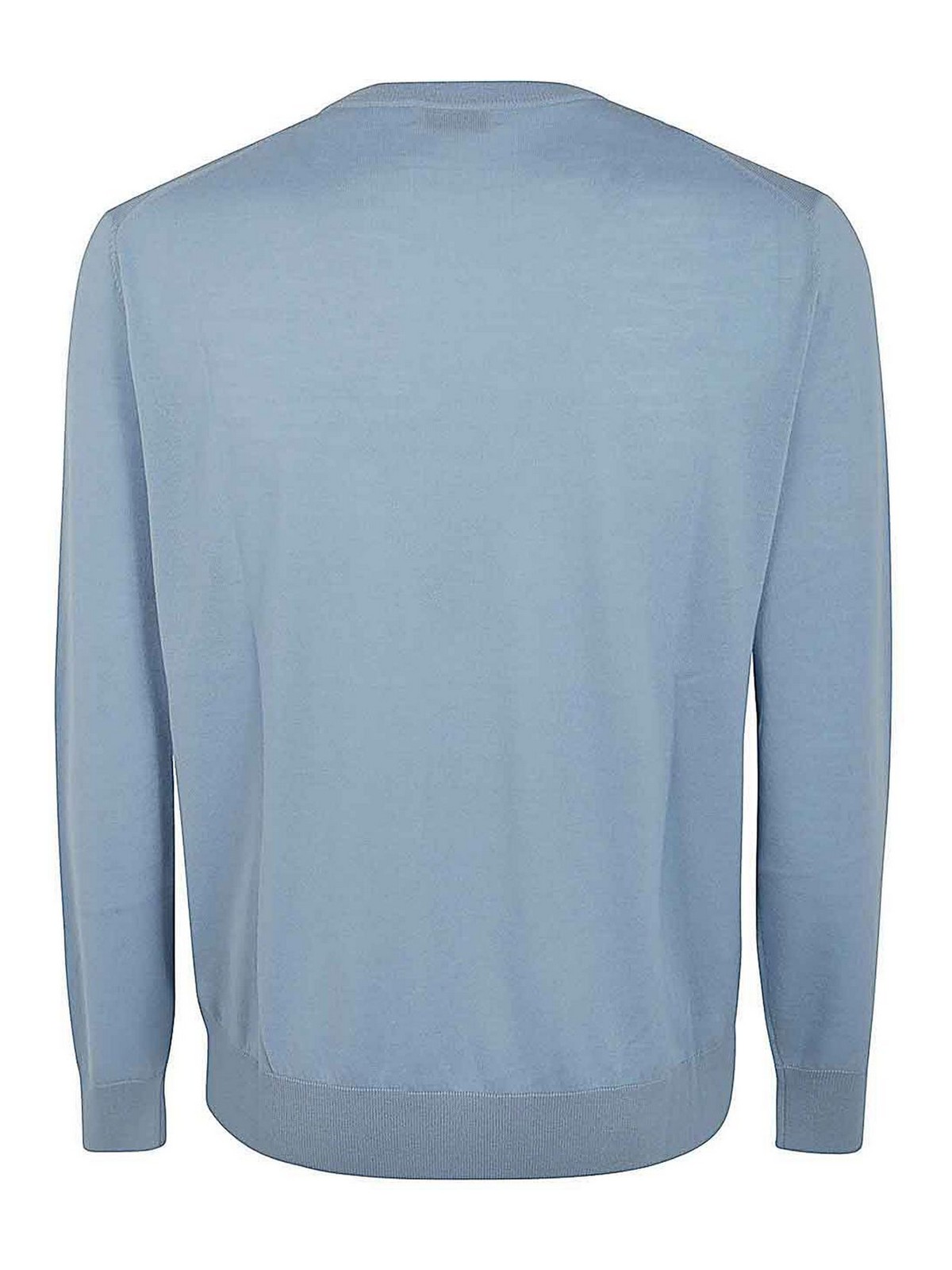 Shop Ballantyne Round Neck Pullover In Blue