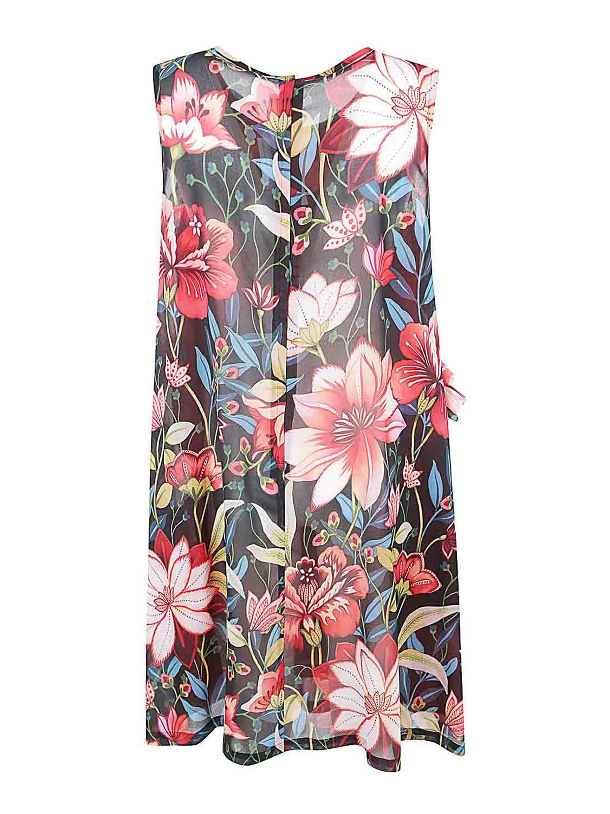 Shop Comme Des Garçons Printed Midi Dress In Multicolour