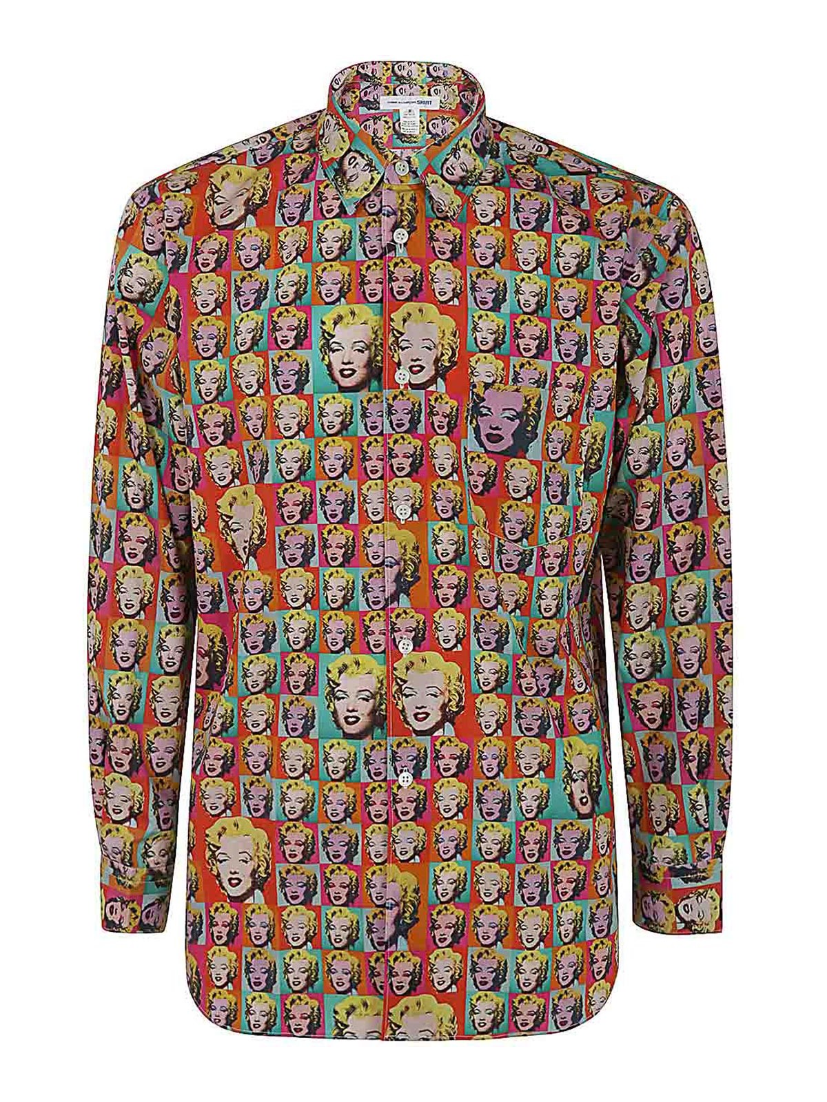 Shop Comme Des Garçons Camisa - Multicolor In Multicolour