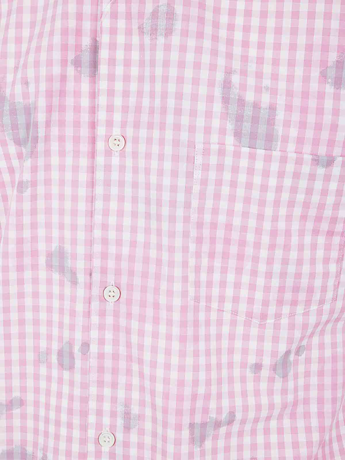 Shop Comme Des Garçons Cotton Shirt In Pink