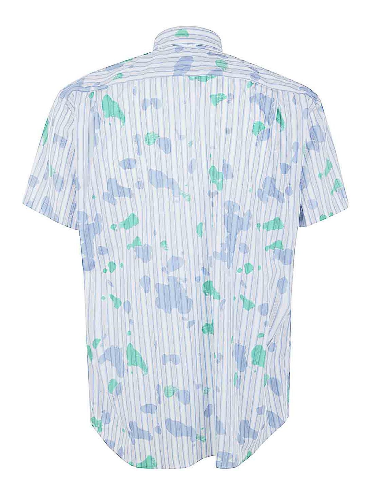 Shop Comme Des Garçons Cotton Shirt In Multicolour