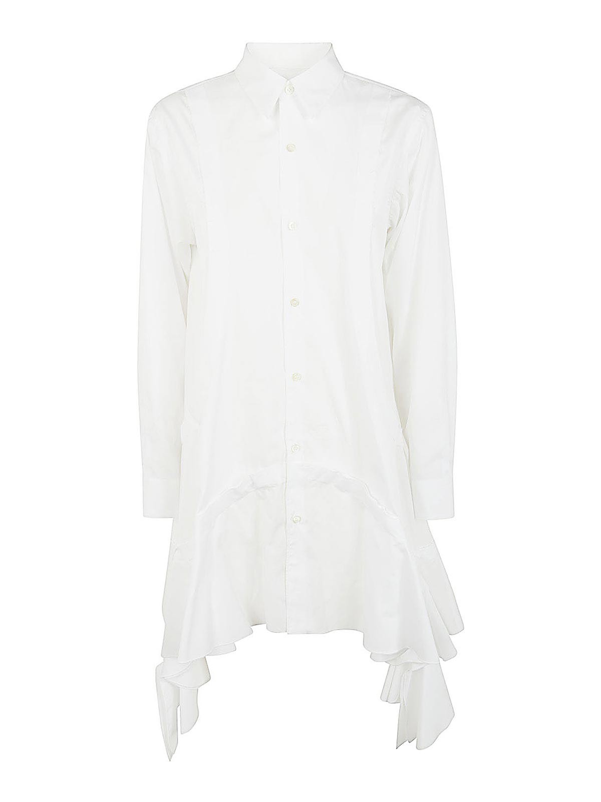 Shop Comme Des Garçons Vestido Midi - Blanco In White
