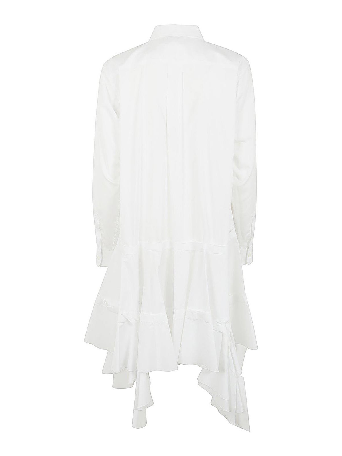 Shop Comme Des Garçons Midi Dress In White