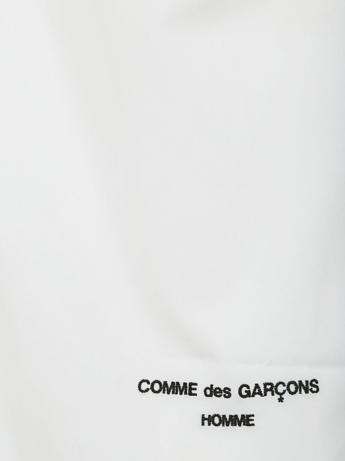 Shop Comme Des Garcons Hommes Plus Iconic Cotton Shirt With Logo In White