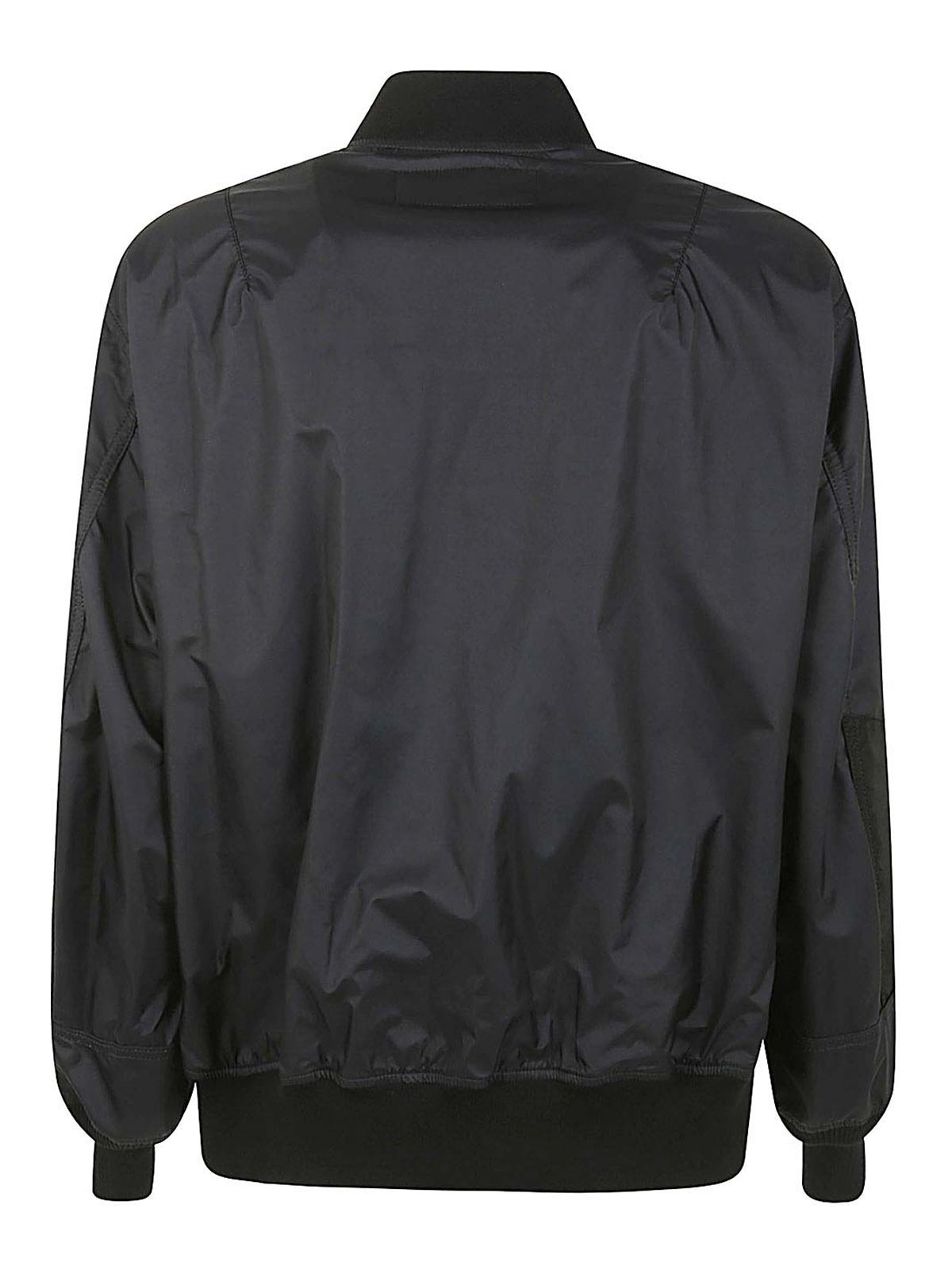 Shop Comme Des Garcons Hommes Plus Nylon Bomber Jacket In Black