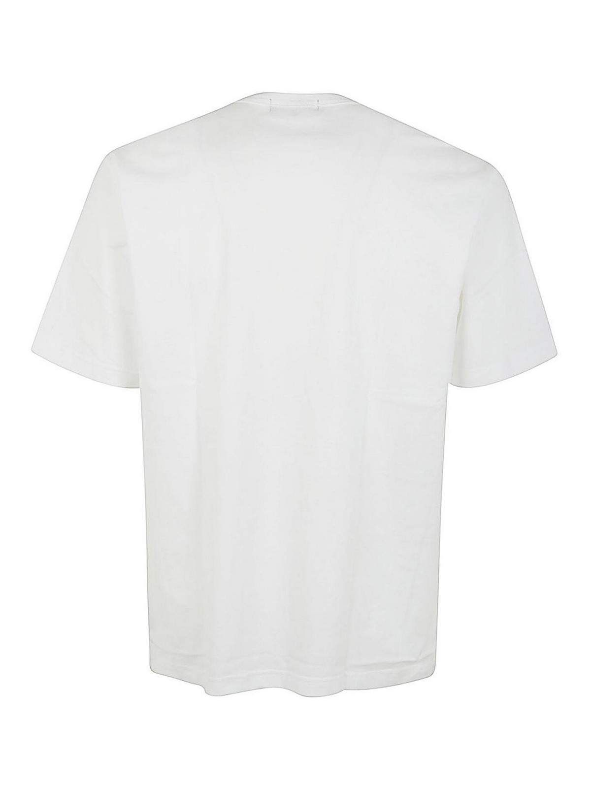 Shop Comme Des Garcons Hommes Plus Iconic T-shirt With Logo In White