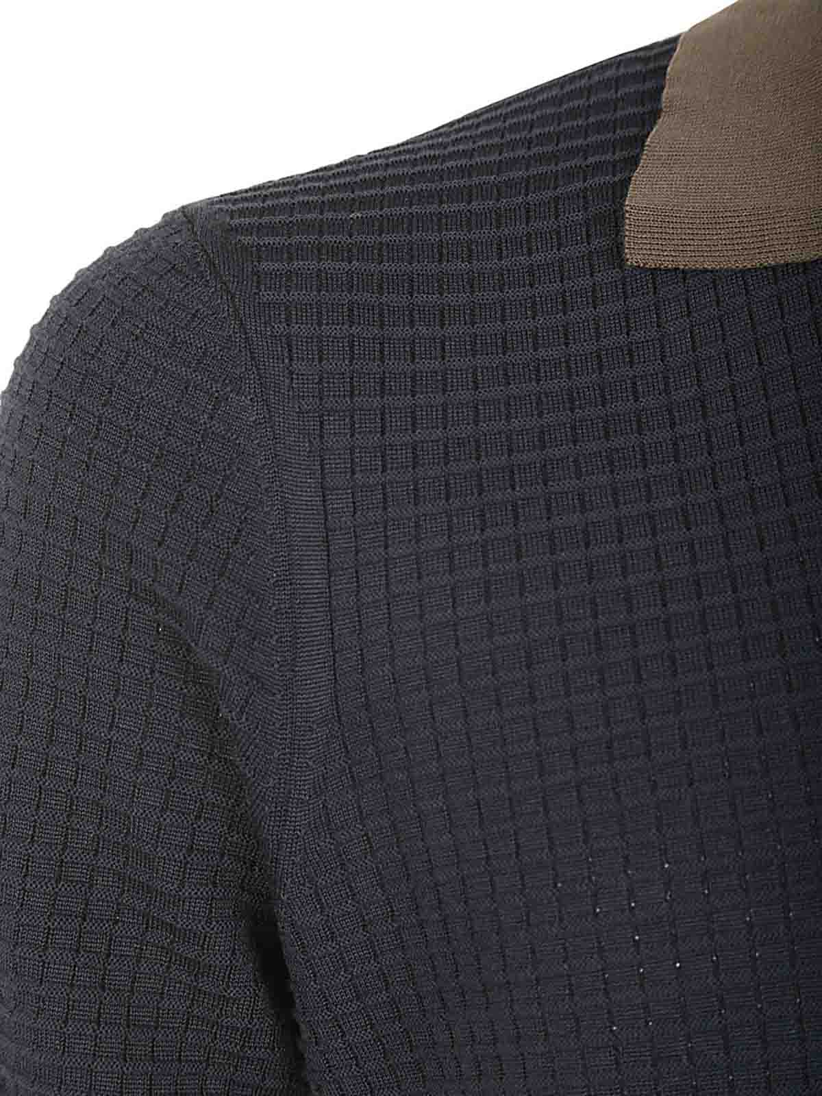 Shop Drumohr 3/4 Sleeves Sweater In Multicolour