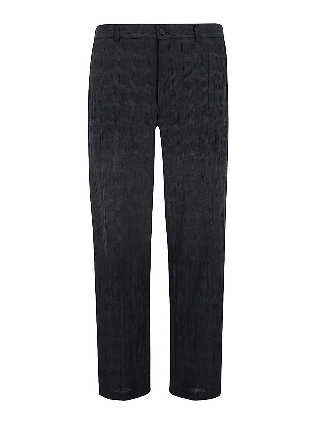 Shop Emporio Armani Casual Trousers In Blue