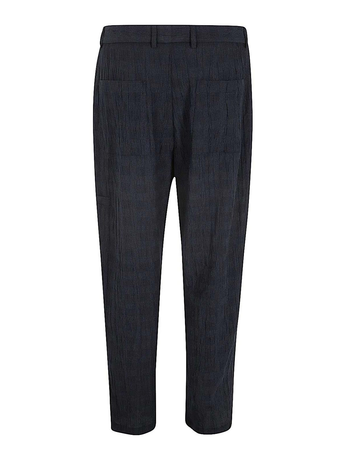 Shop Emporio Armani Casual Trousers In Blue