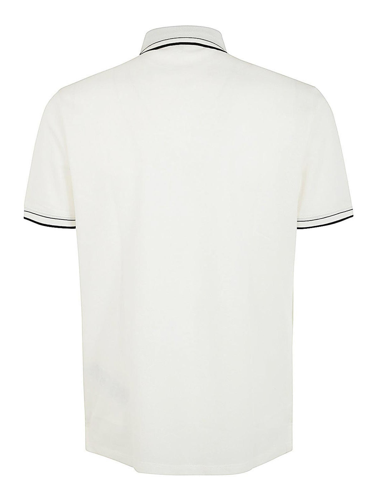 Shop Emporio Armani Polo Shirt In White