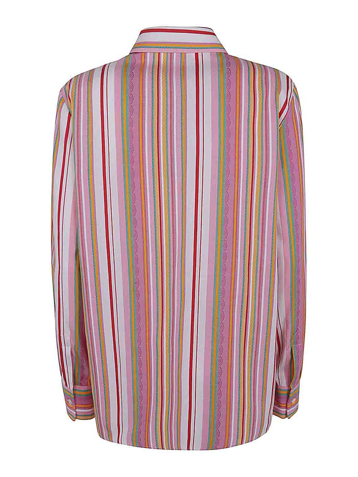 Shop Etro Striped Shirt In Multicolour