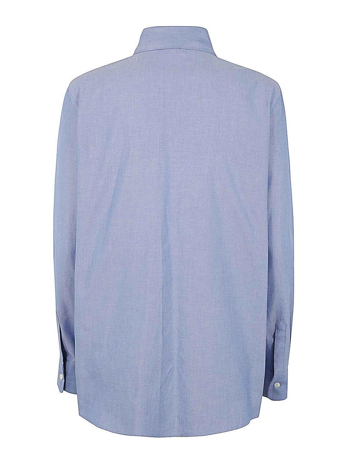 Shop Etro Oxford Shirt In Blue