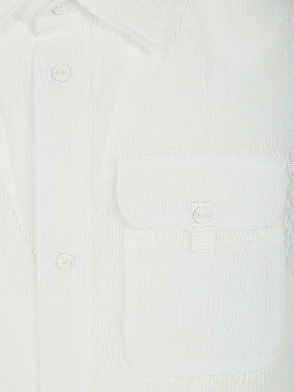 Shop Herno Bomber Jacket In White