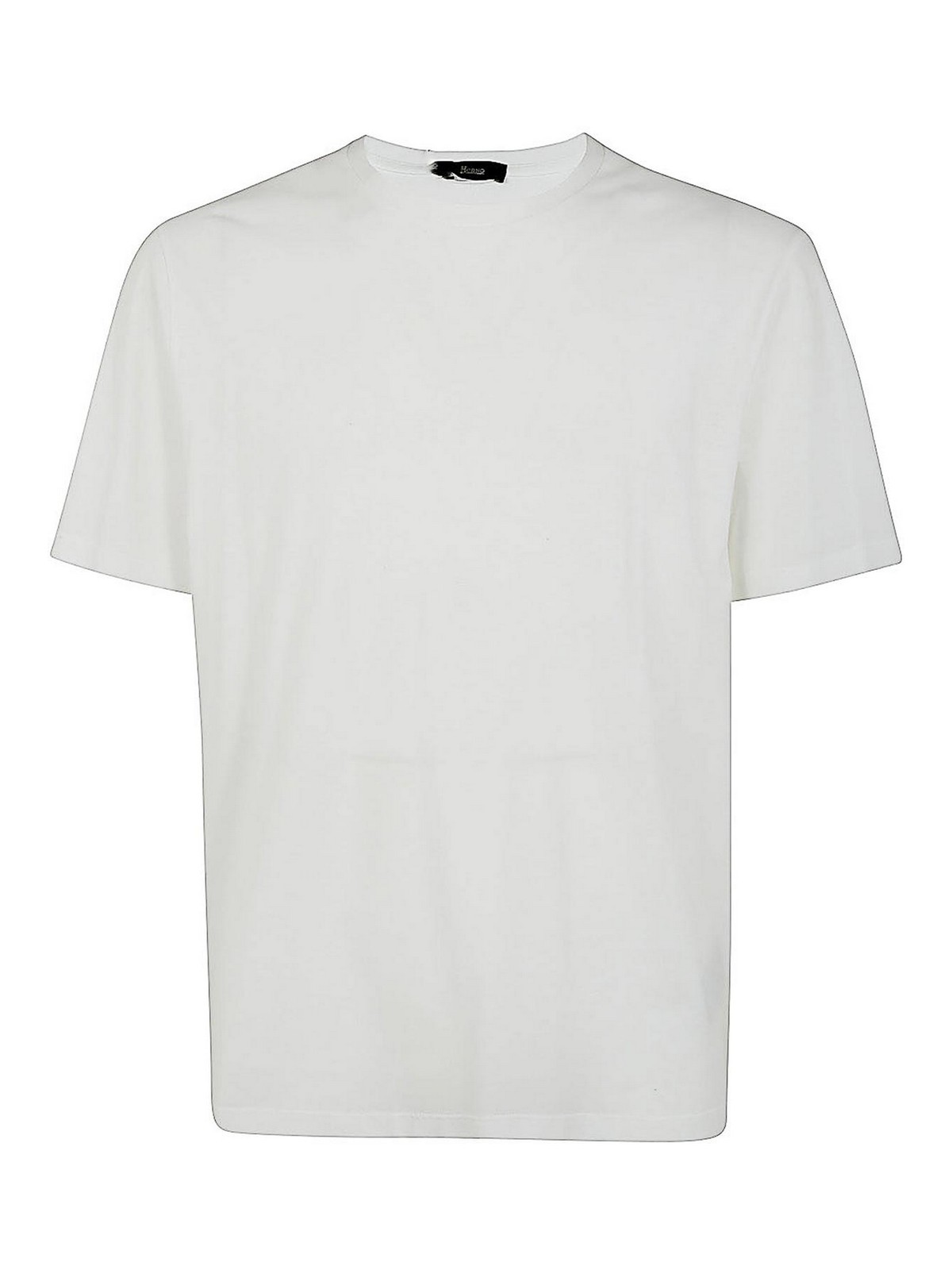 Shop Herno Crepe T-shirt In White