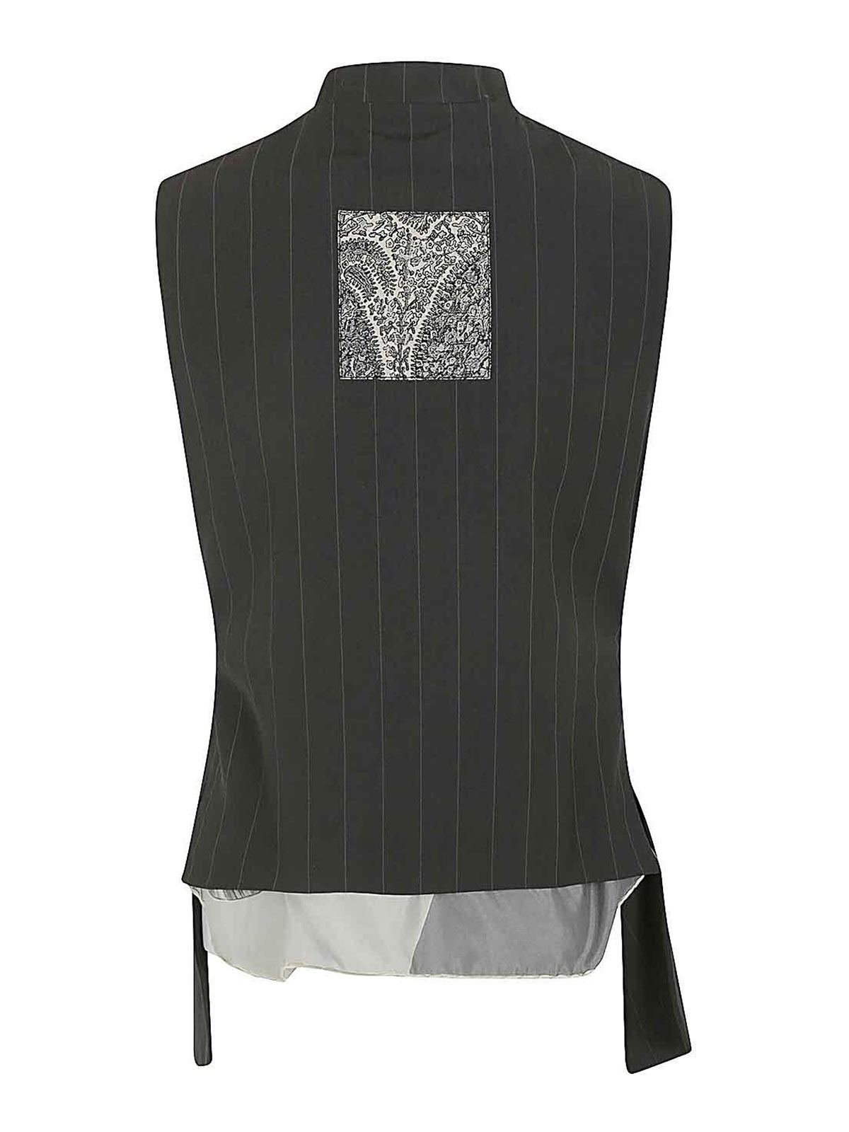 Shop Ibrigu Asymmetrical Vest In Grey