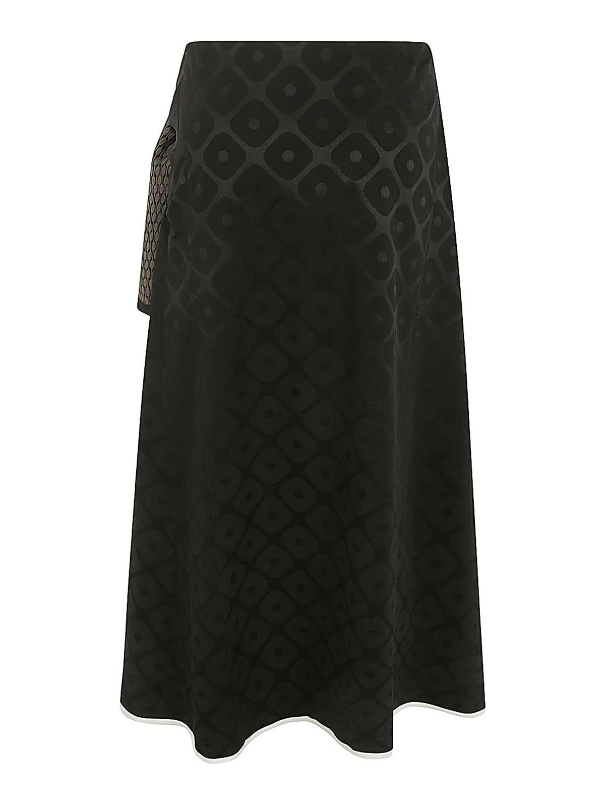 Shop Ibrigu Haori Jacquard Skirt In Black