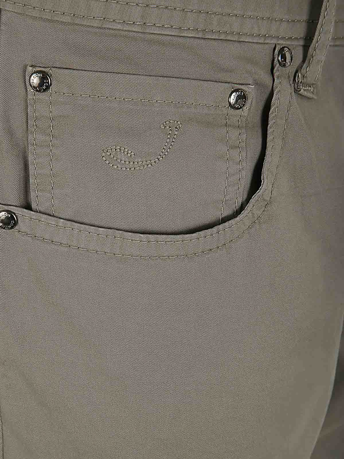 Shop Jacob Cohen Bard Slim Fit Five Pockets Denim In Grey